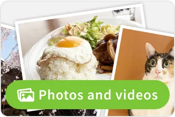 Photos and videos