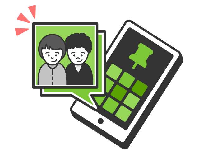写真アルバムのイラスト